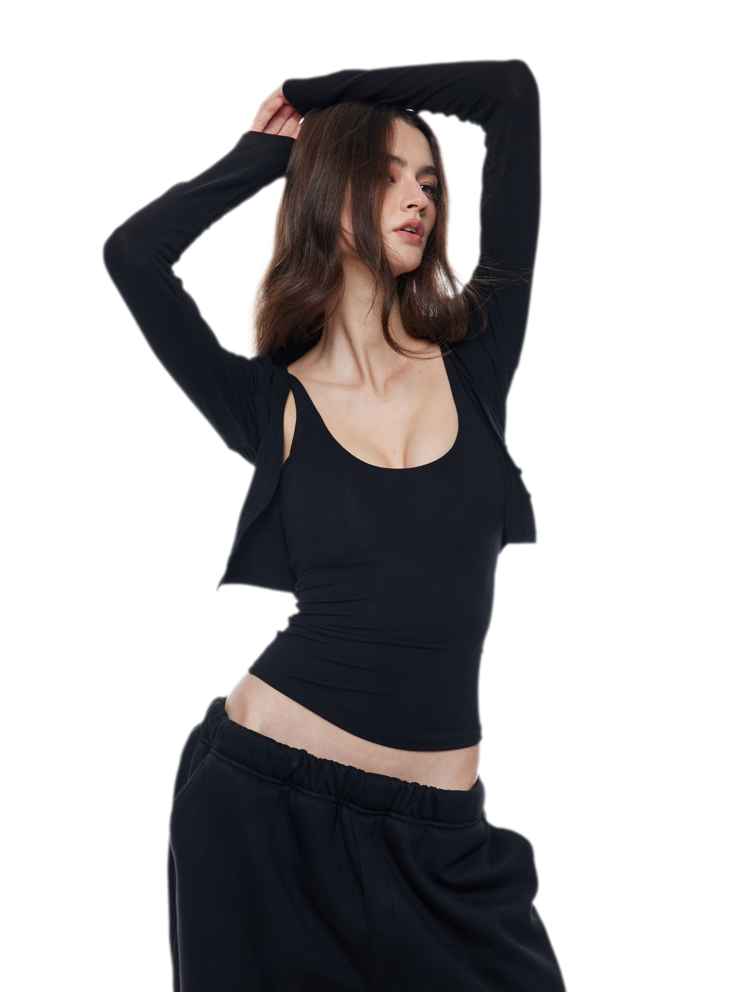 Viscose Camisole Cardigan Set