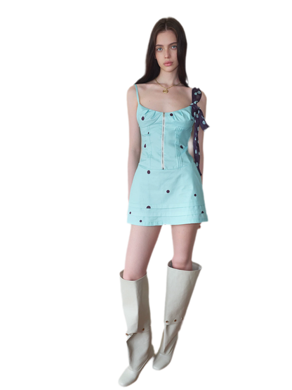 Polka Dot Tied Dress