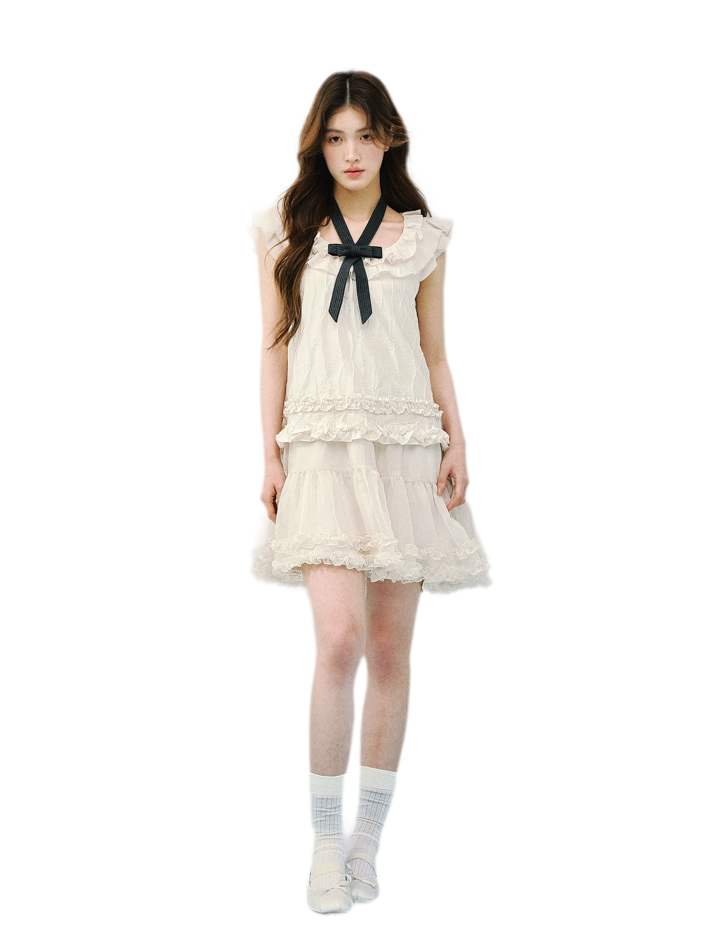 Ruffled A-Line Dress