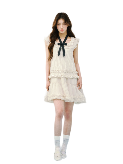 Ruffled A-Line Dress