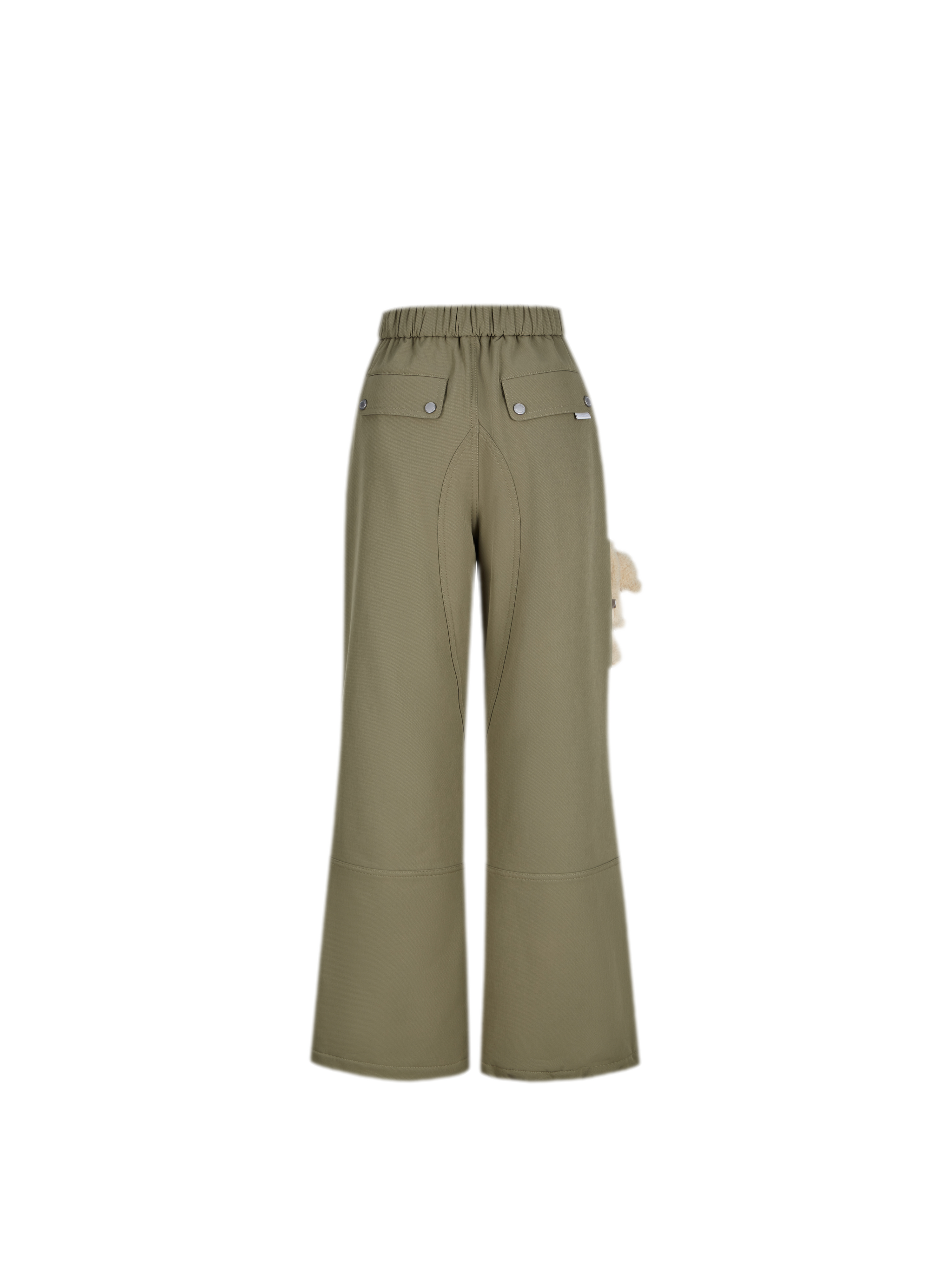Fleece-Lined Drawstring Cargo Pants