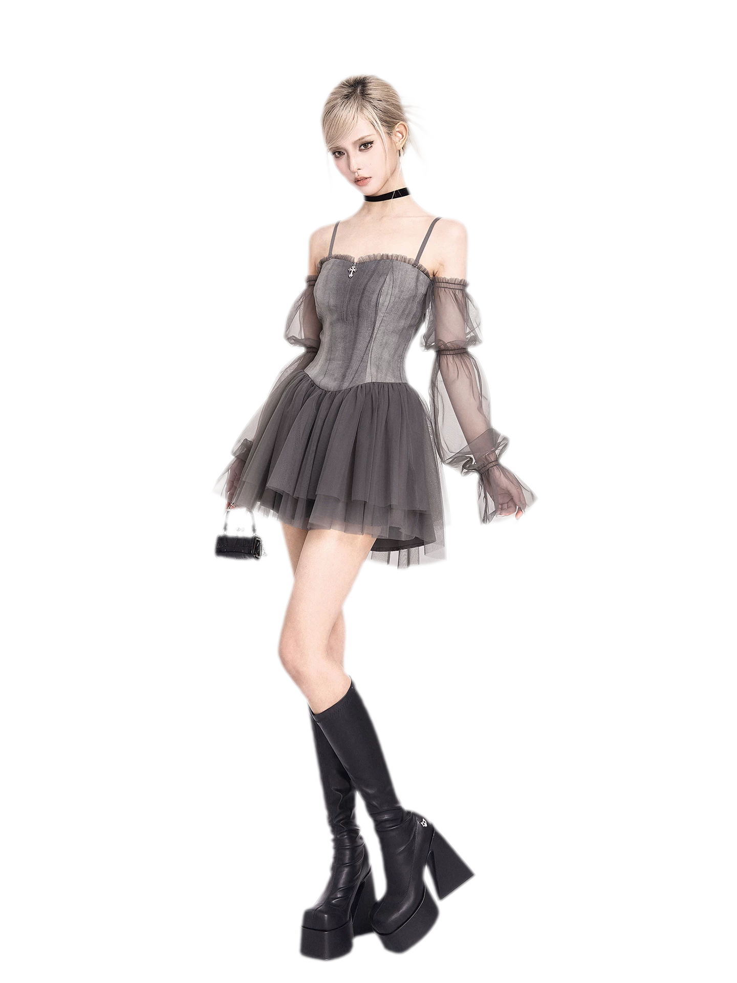 Tie-Dye Corset Tutu Dress
