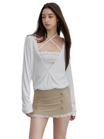 Cross Strap Bandeau Top