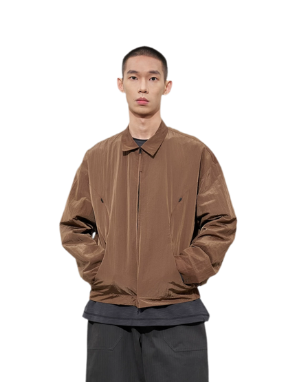 Textured Curved Panel Jacket