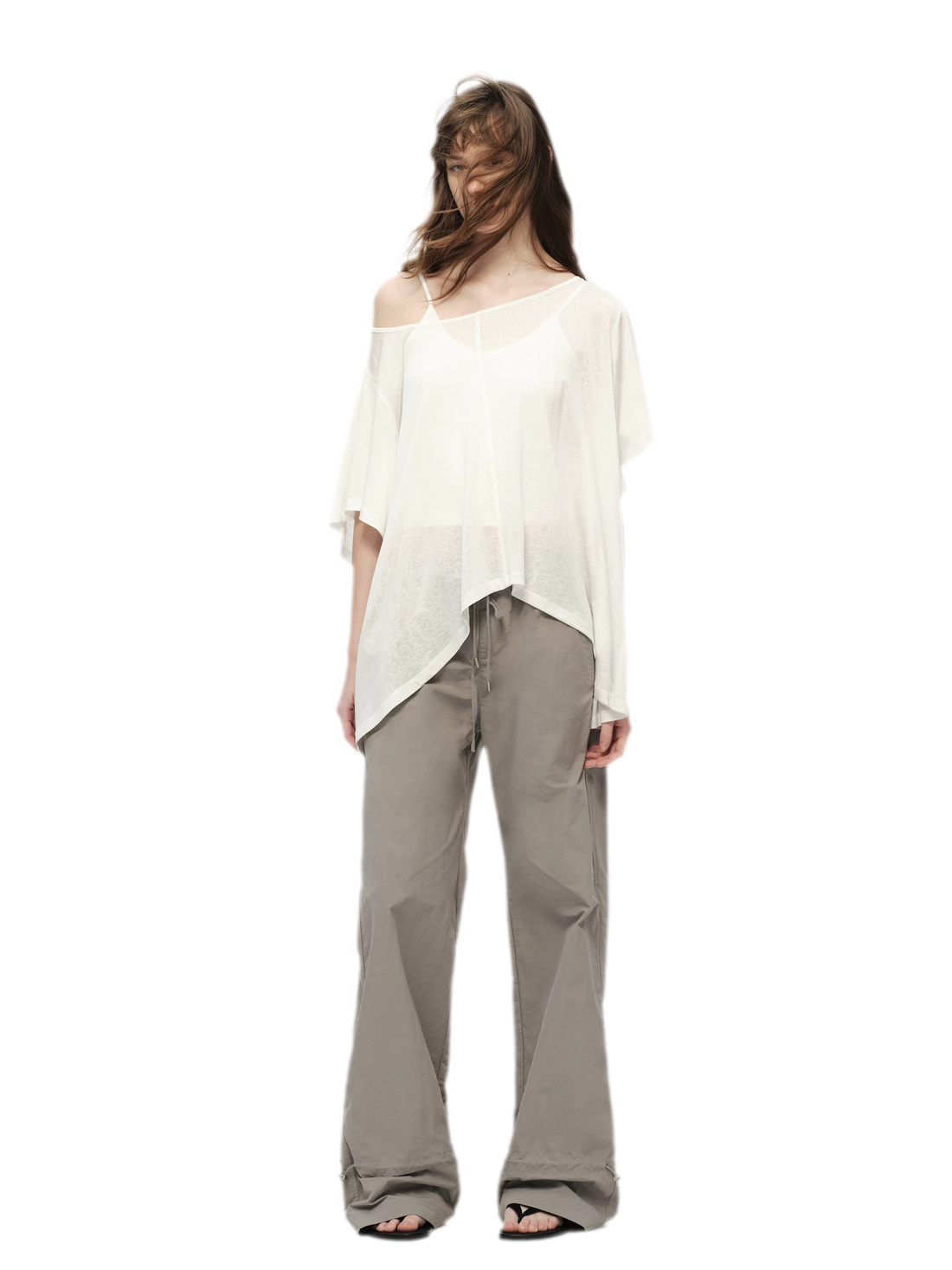 Lyocell Off Shoulder Tee