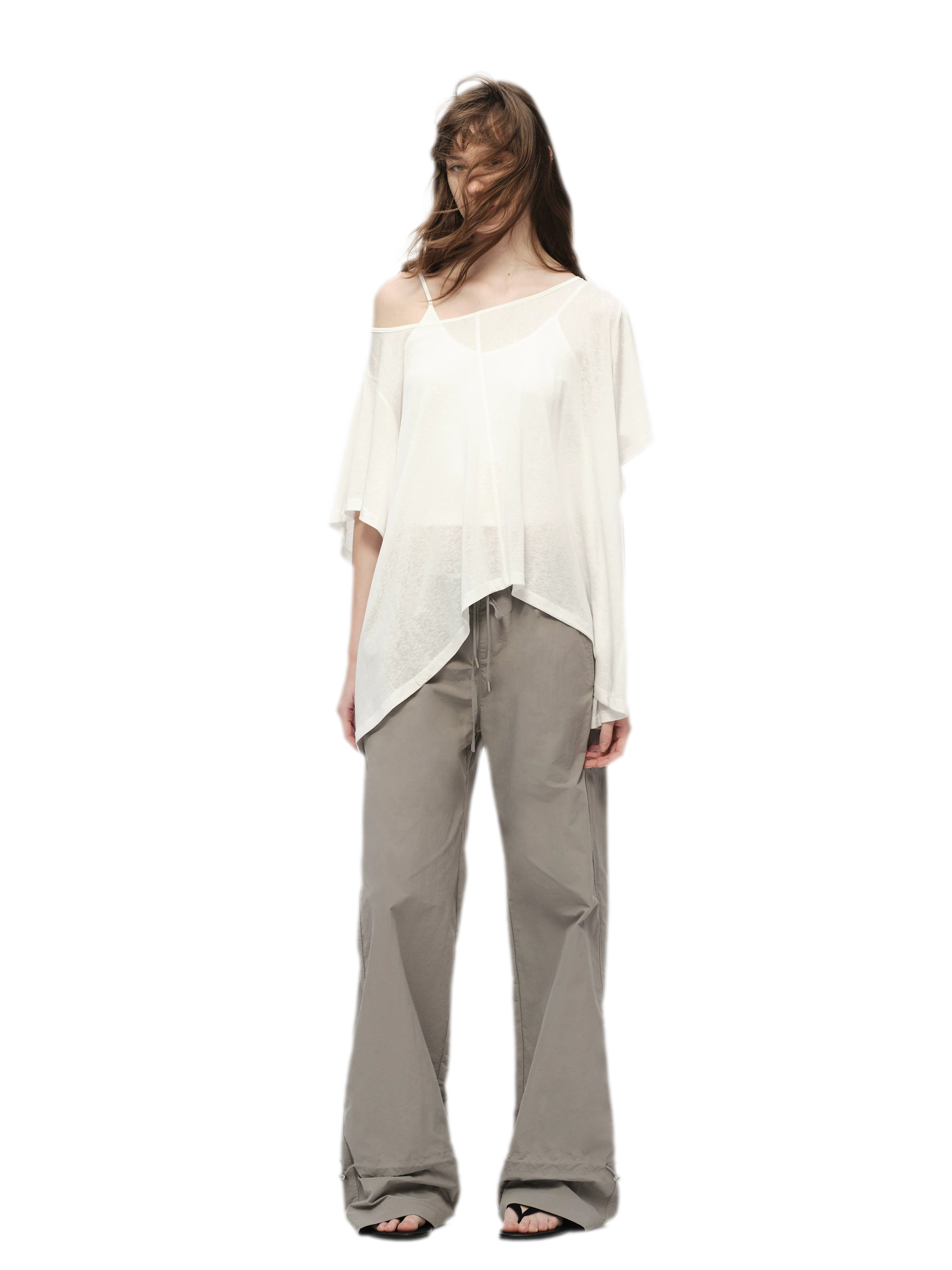Lyocell Off Shoulder Tee