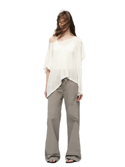 Lyocell Off Shoulder Tee