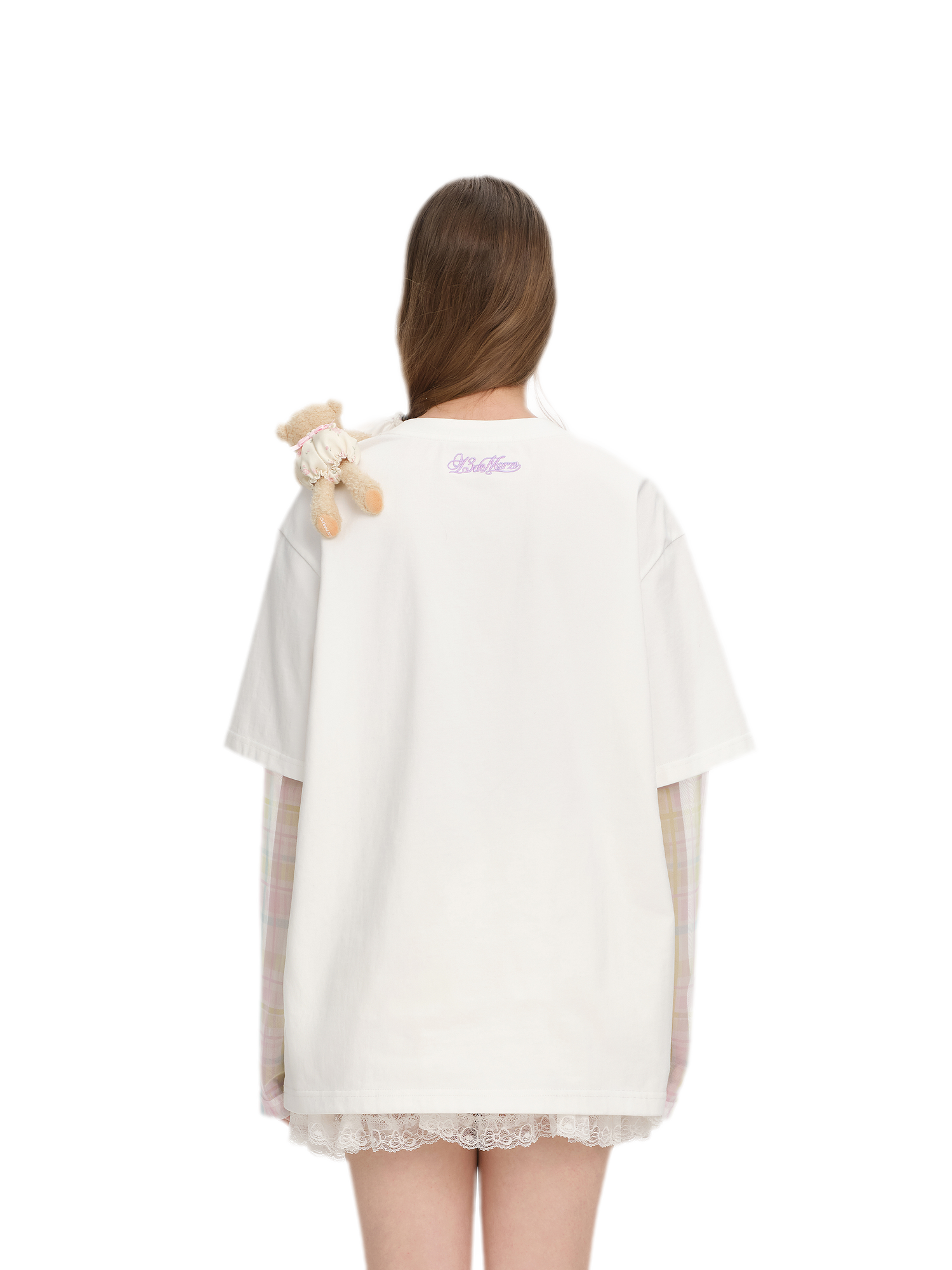 Floral Appliqué Layered T-shirt