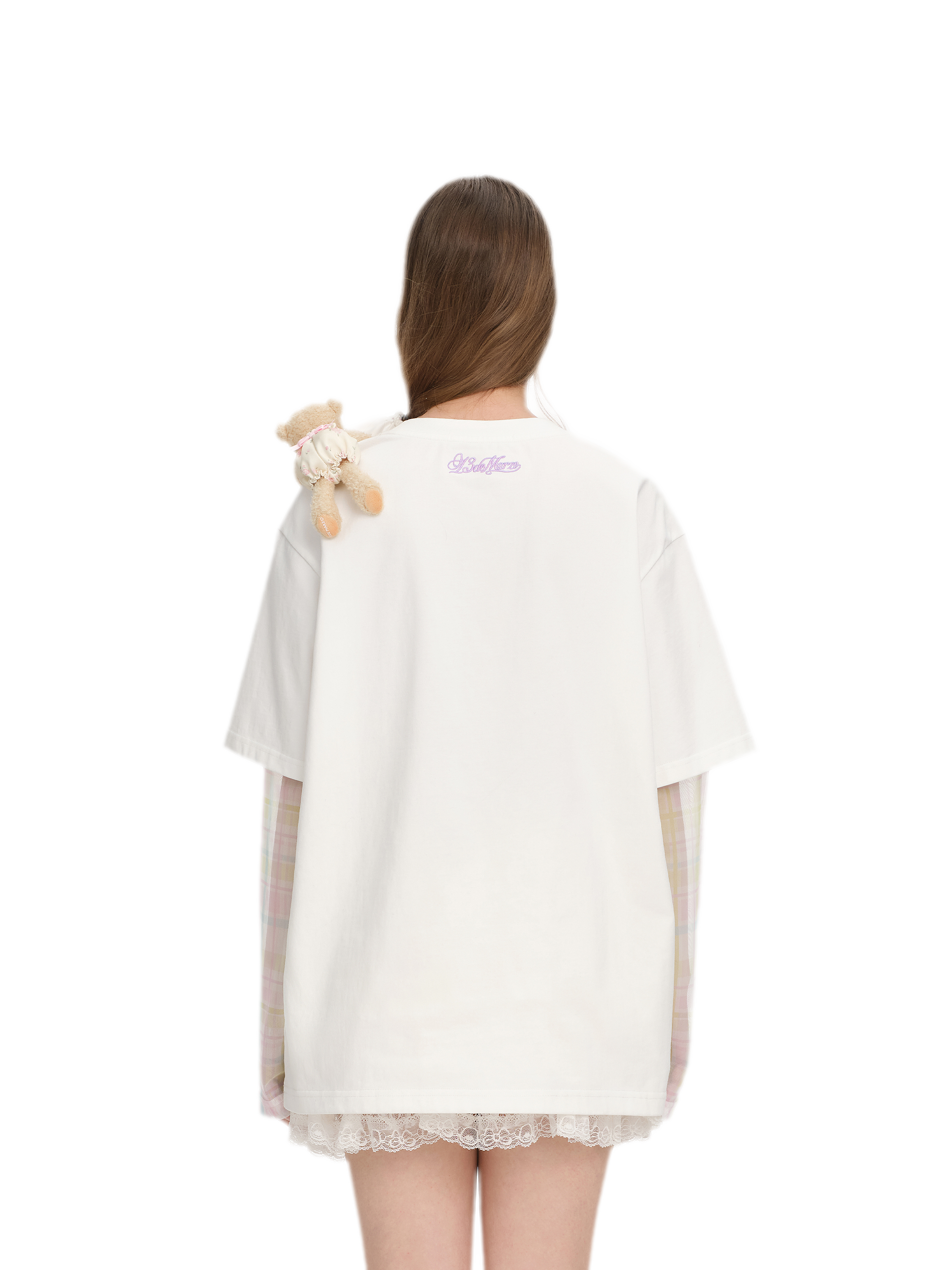 Floral Appliqué Layered T-shirt