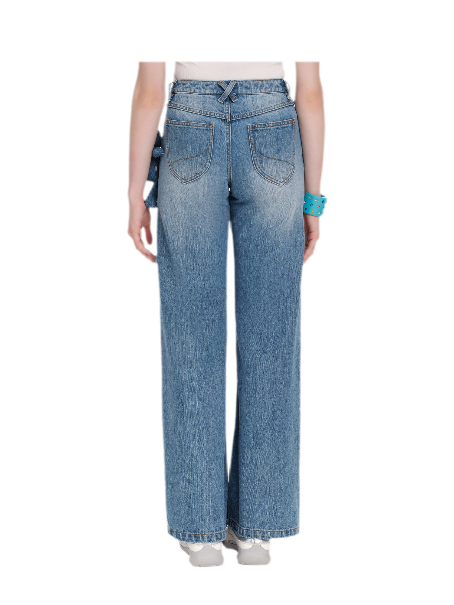 Mid-Low Waist Straight Jeans