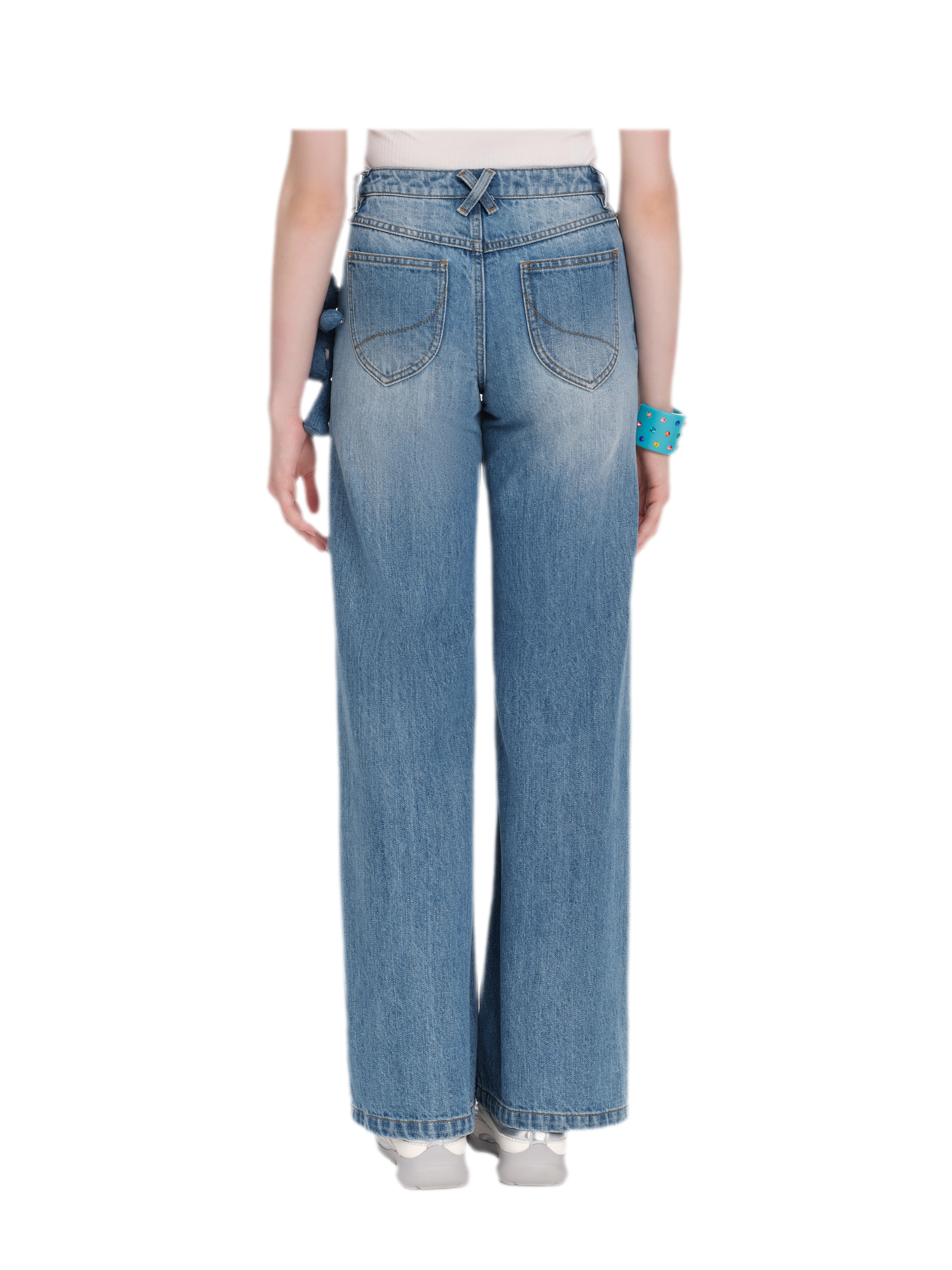 Mid-Low Waist Straight Jeans