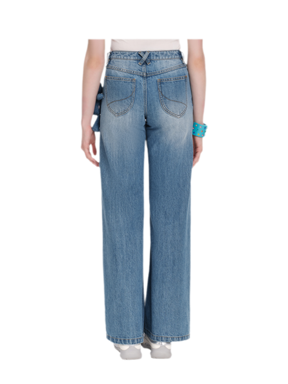 Mid-Low Waist Straight Jeans