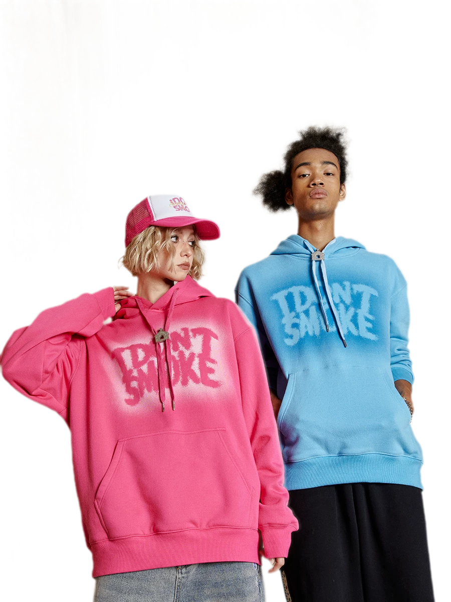 American Style Shadow Print Hoodie