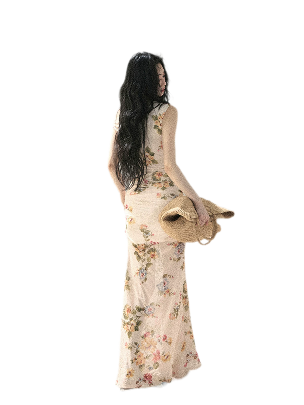 Floral Fish Tail Dress