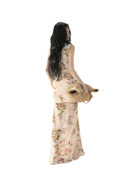 Floral Fish Tail Dress
