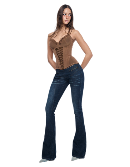 Rococo Mesh Corset Bustier