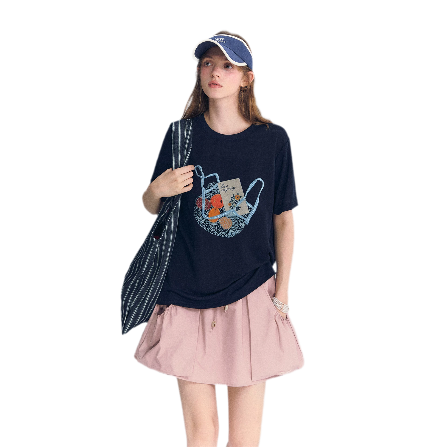 Drawstring A-Line Skirt