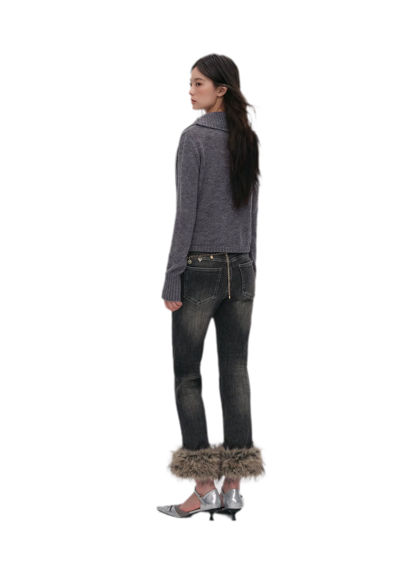 Wool Blend Shawl Cardigan