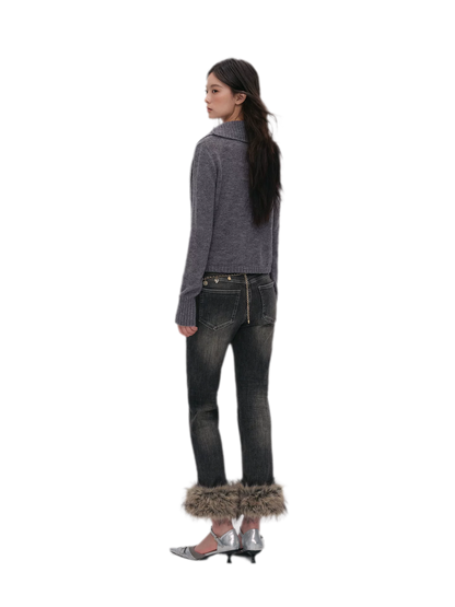 Wool Blend Shawl Cardigan