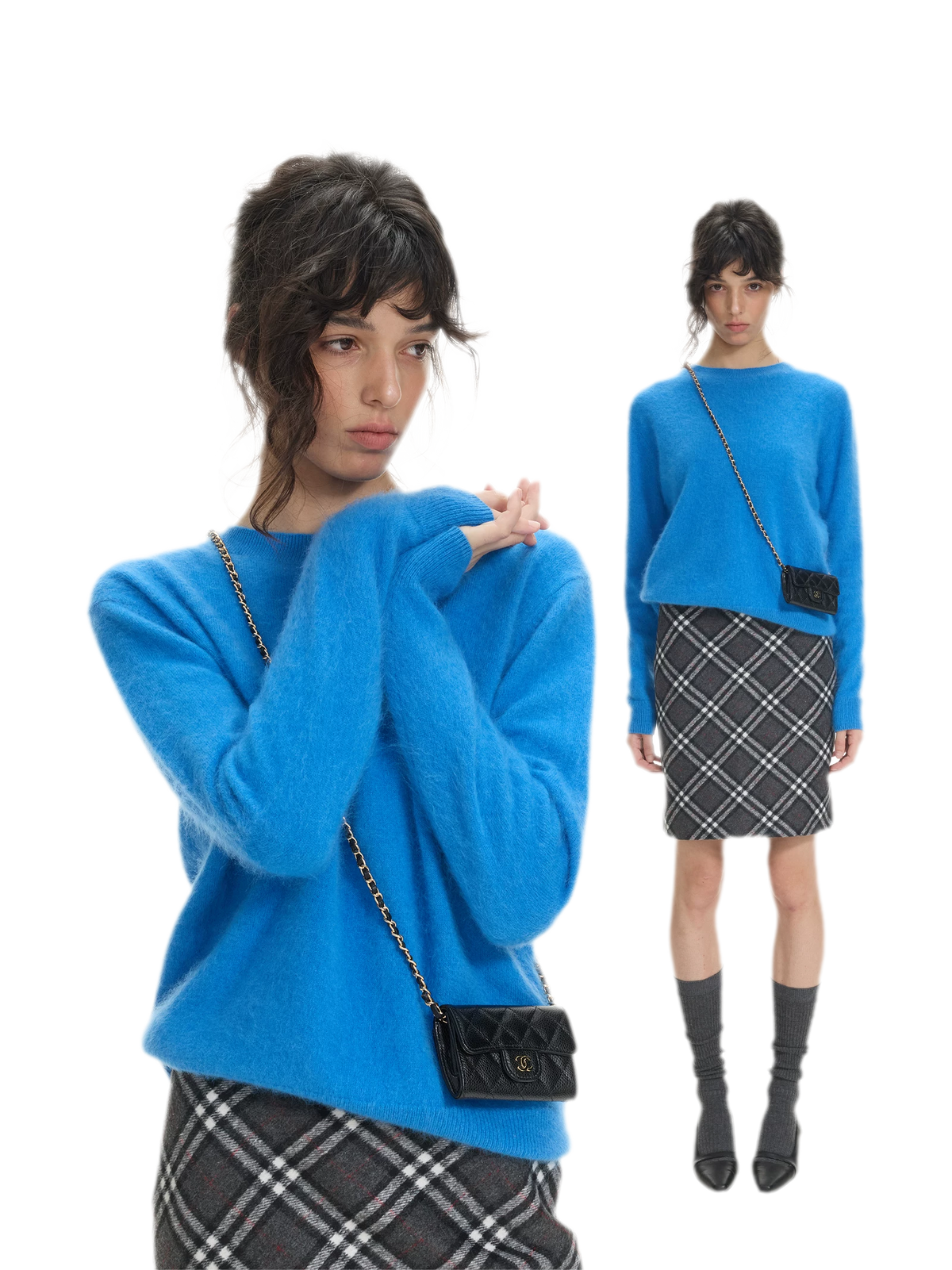 Brushed Knit Crewneck Sweater