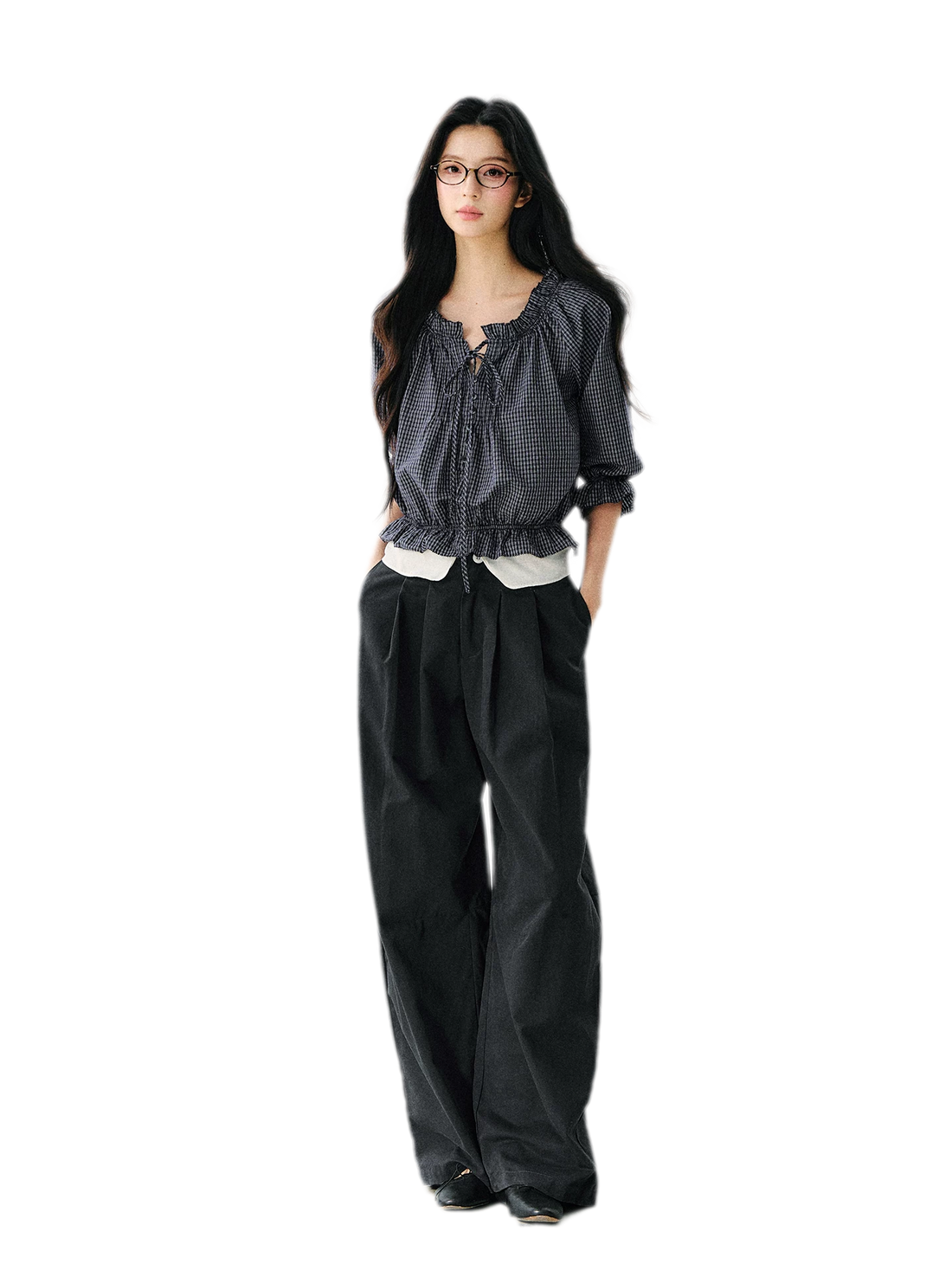 7SHIFTIN Korean Relaxed Wide Pants – view 2
