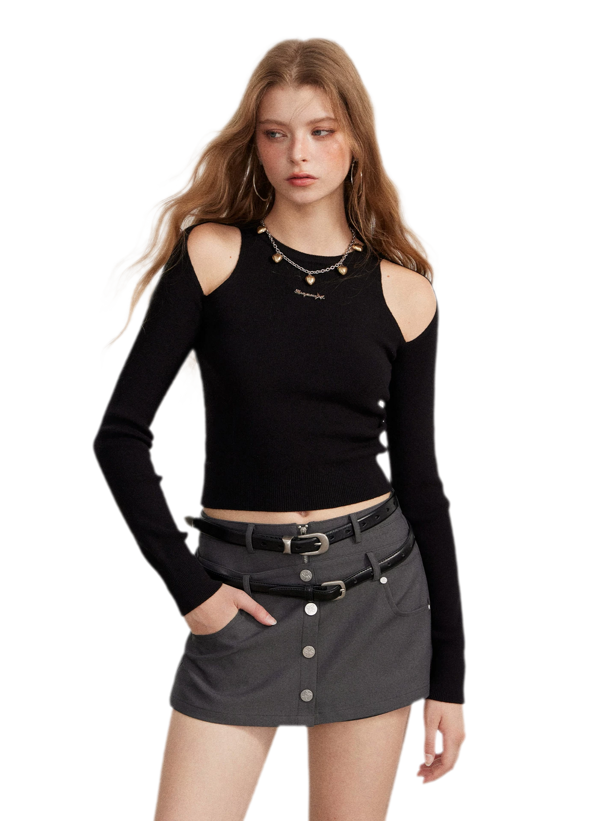 Double-Waist Convertible A-Line Skort