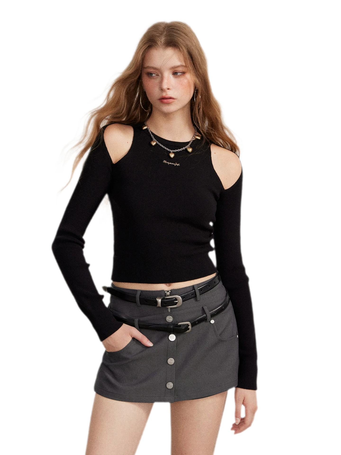 Double-Waist Convertible A-Line Skort