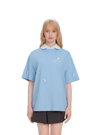 Unisex 2026 Spring/Summer Plush Bear T-Shirt