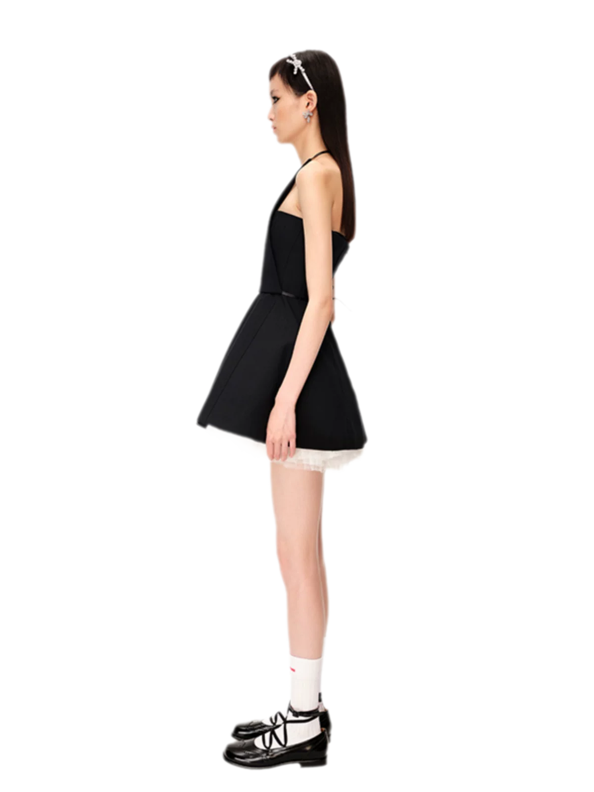 Structured Tulle A-Line Dress
