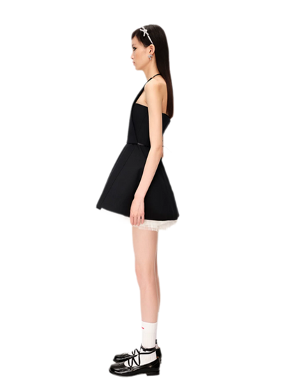 Structured Tulle A-Line Dress