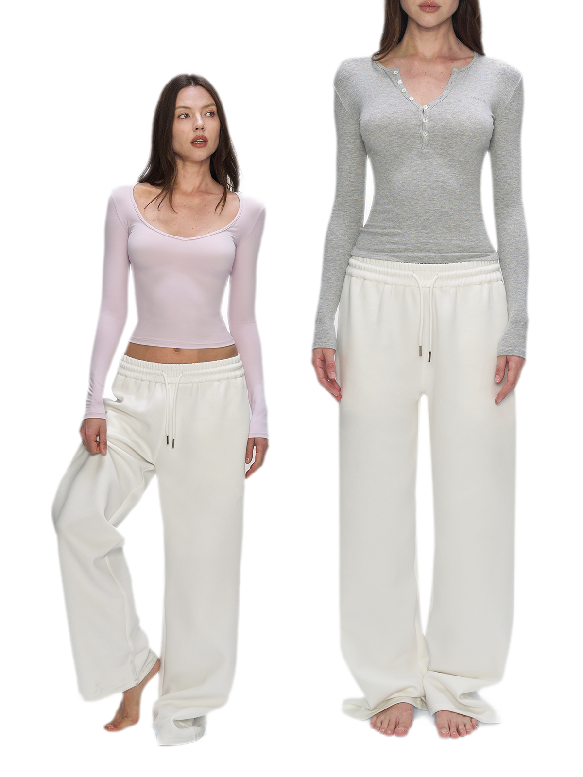 Air Cotton Wide-Leg Sweatpants