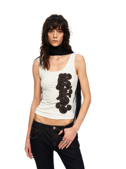Lenzing Wool Embroidered Tank