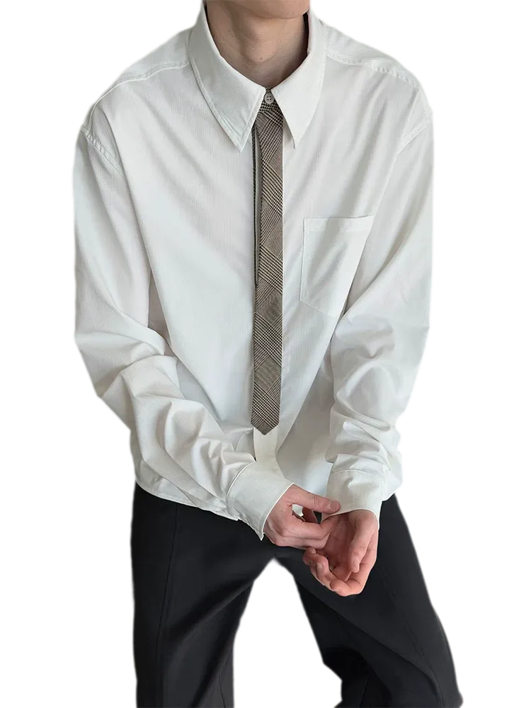 Plaid Tie-Front Long-Sleeve Shirt