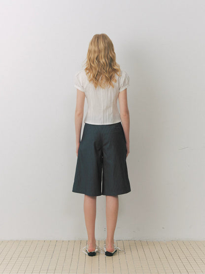Grey Stripe Tailored Pants