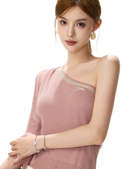 Rhinestone Shoulder Tee