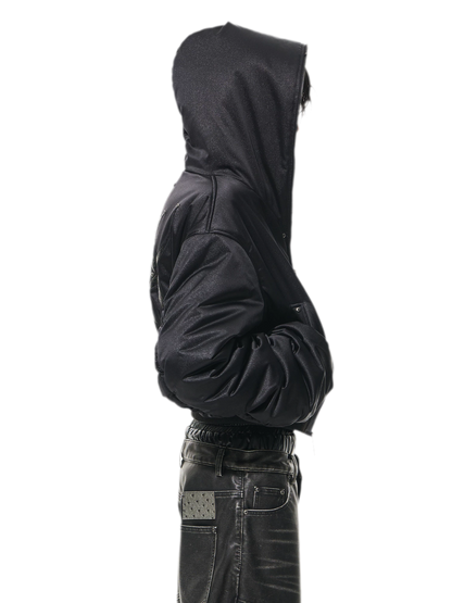 Embellished Hooded Cotton Jacket