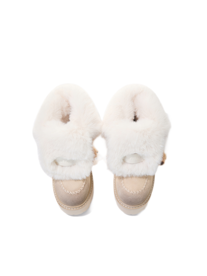 Plush Cuff Chunky Mid-Calf Boots