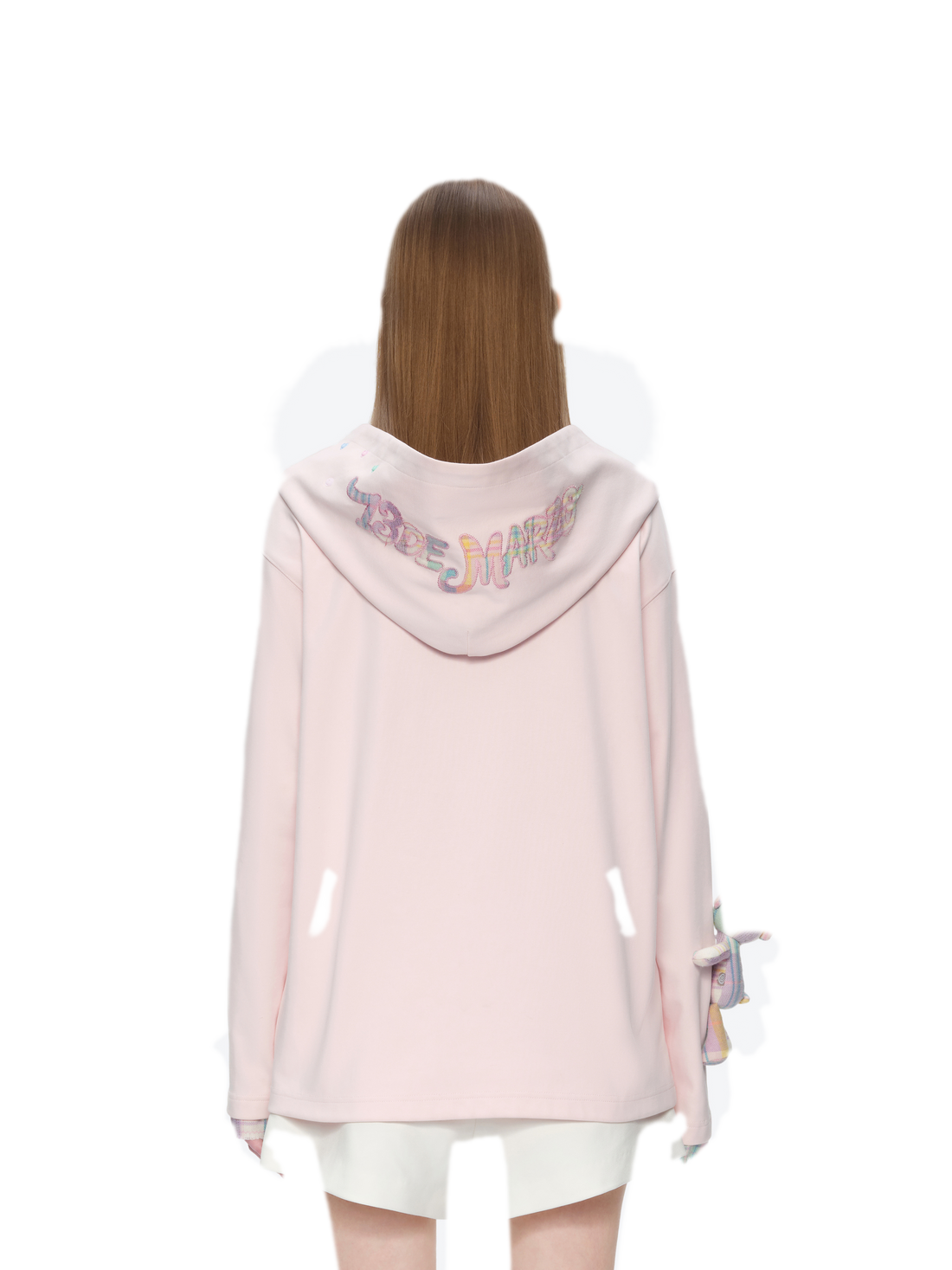 Deconstructed Plaid Hooded T-Shirt