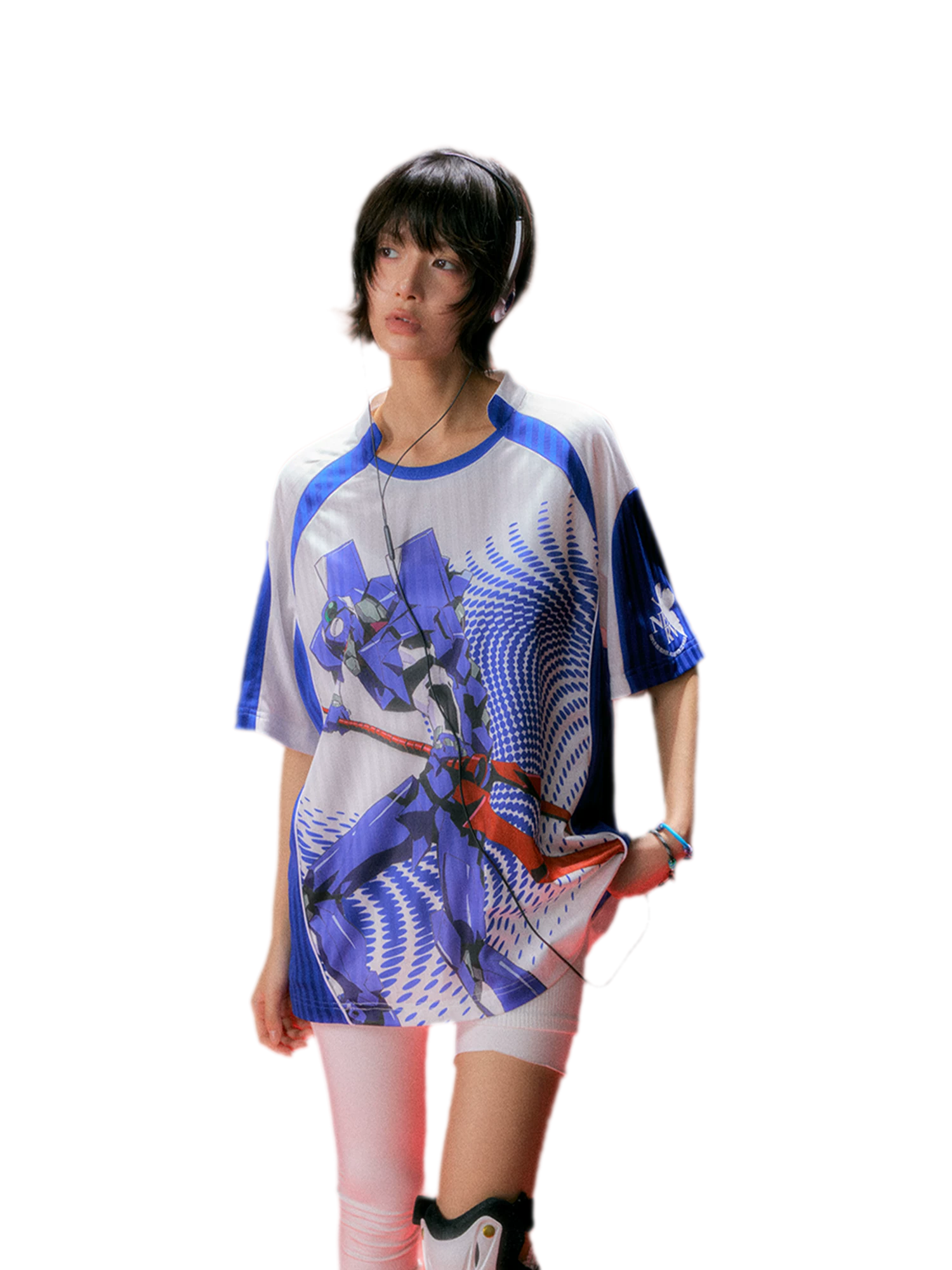 Digital Print Raglan Jersey T-Shirt