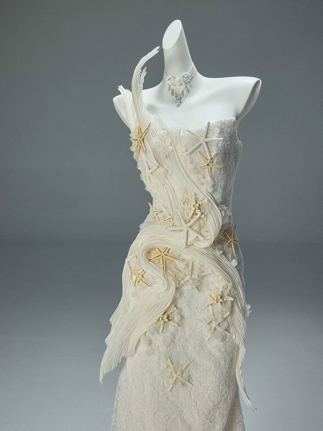 Lace Mermaid Evening Gown