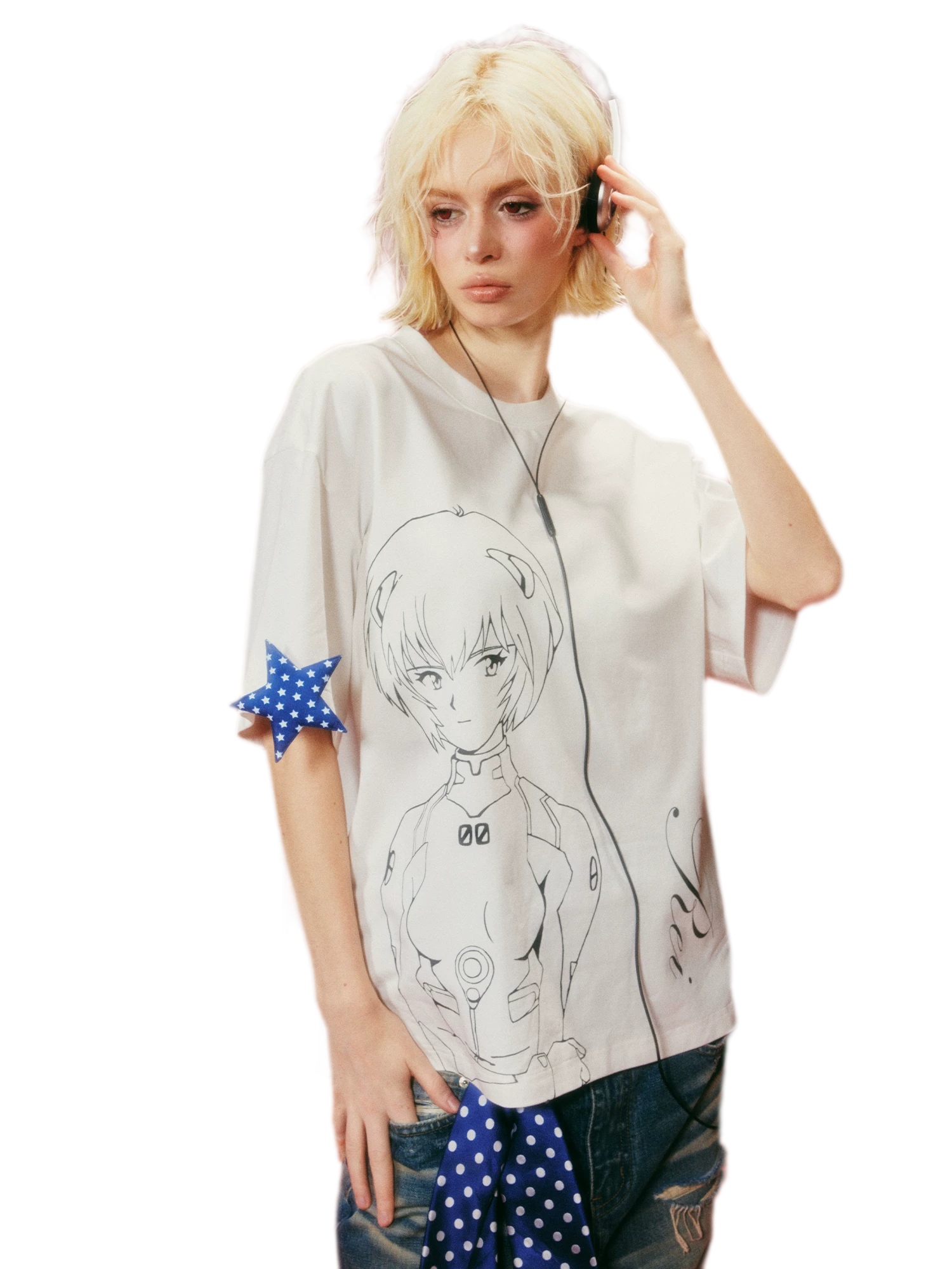 Water-Based Line-Art Graphic T-Shirt