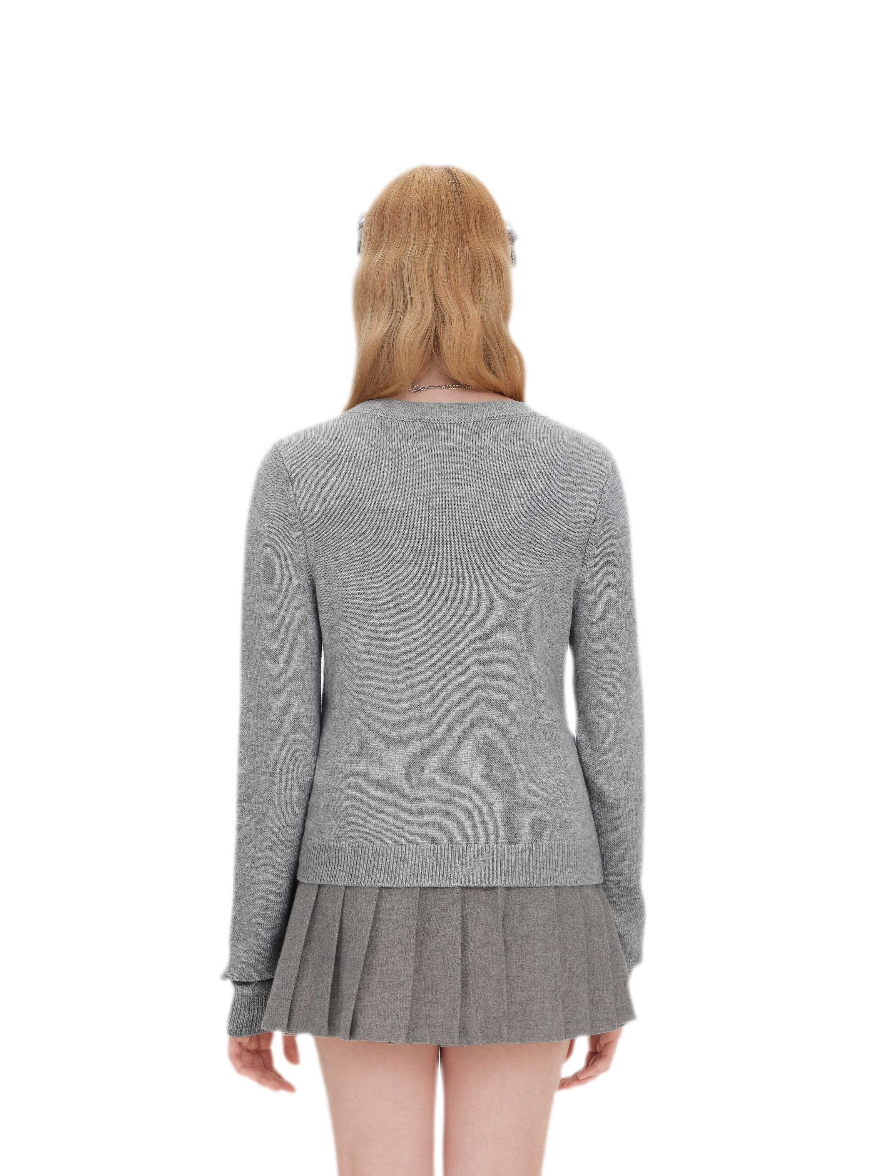 Diamond Knit Bow Cardigan Set