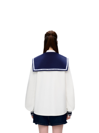 Sailor Collar Long Sleeve Top
