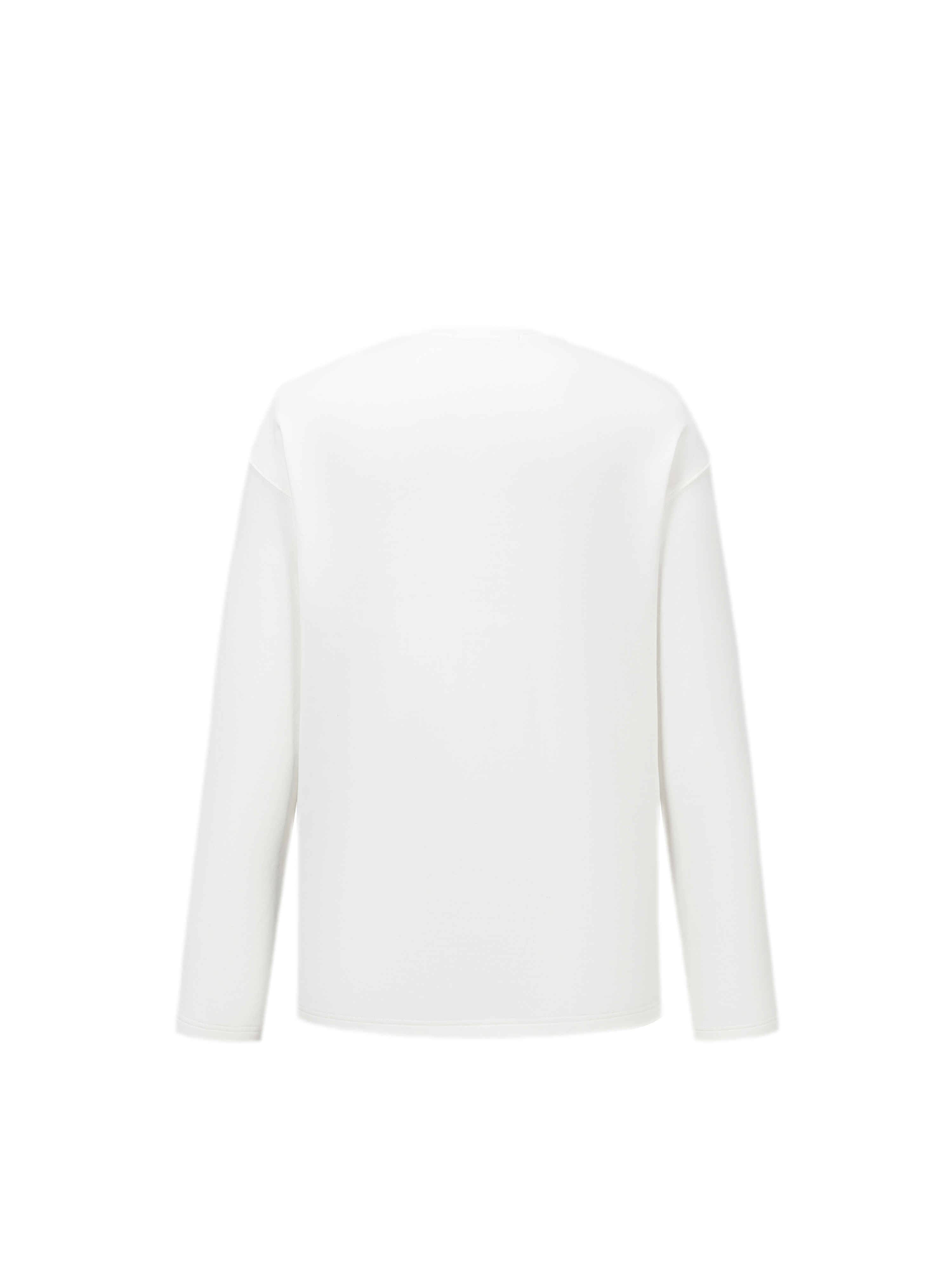 Embroidered Bear Crewneck T-Shirt