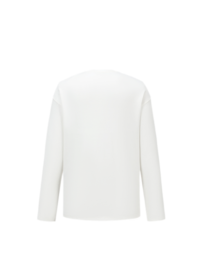 Embroidered Bear Crewneck T-Shirt