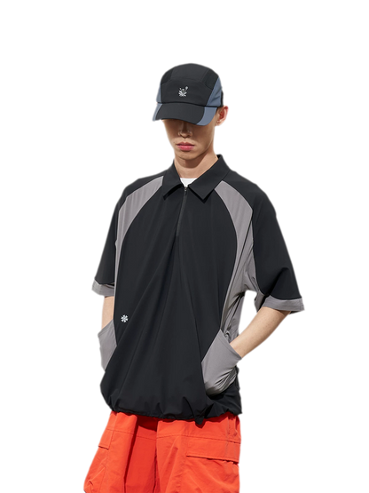 Textured Quick-Dry Polo Shirt