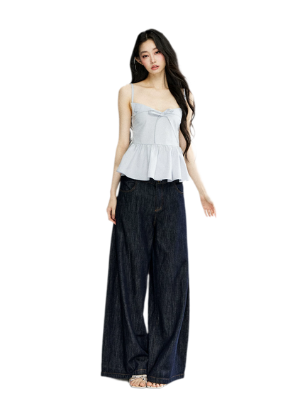Ruffled Bow Strap Cami