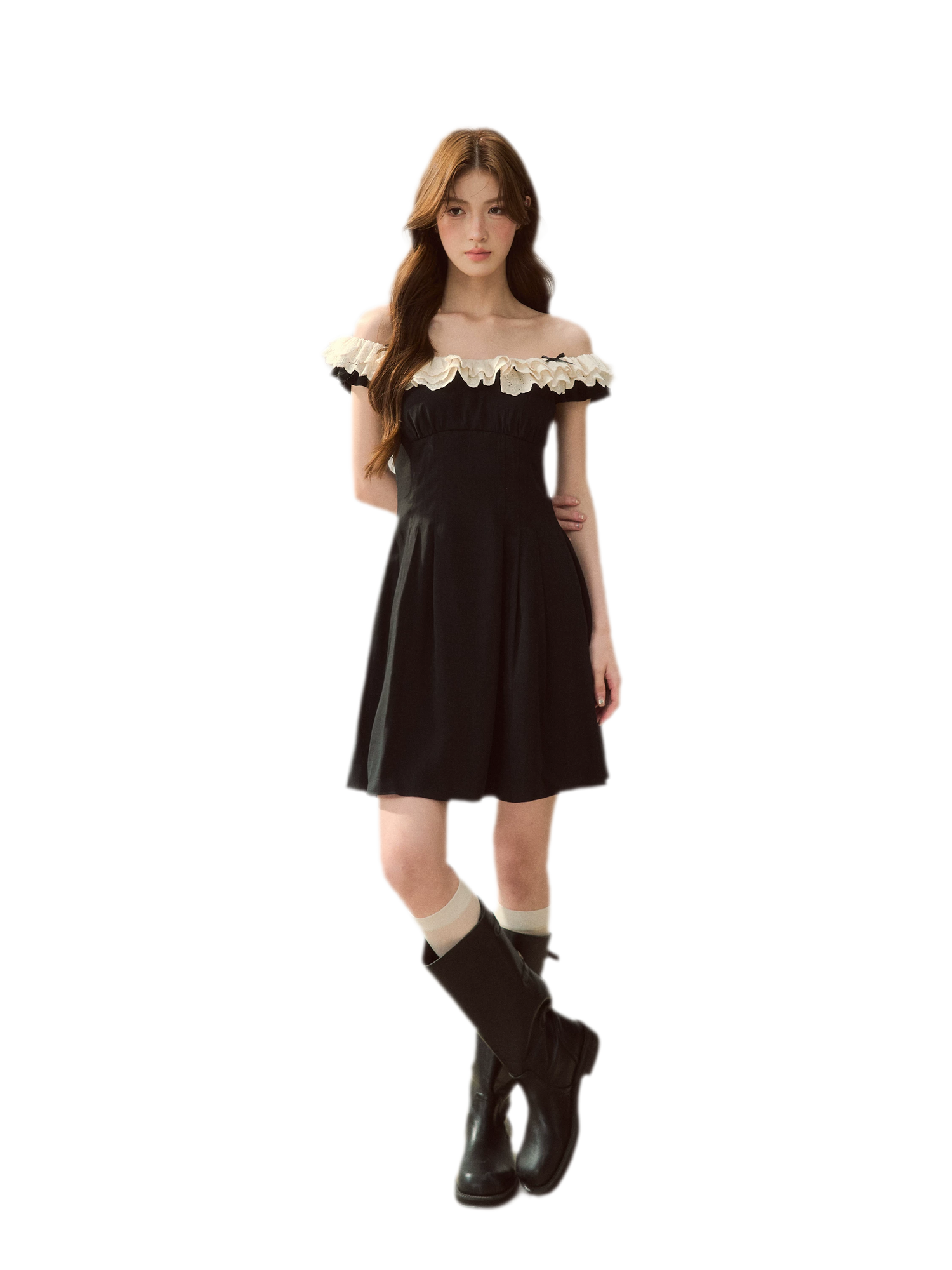 Lace Off-Shoulder Dress