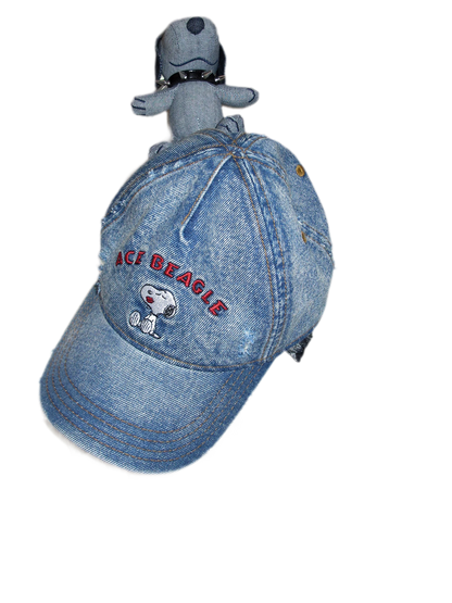 Distressed Washed Denim Baseball Cap