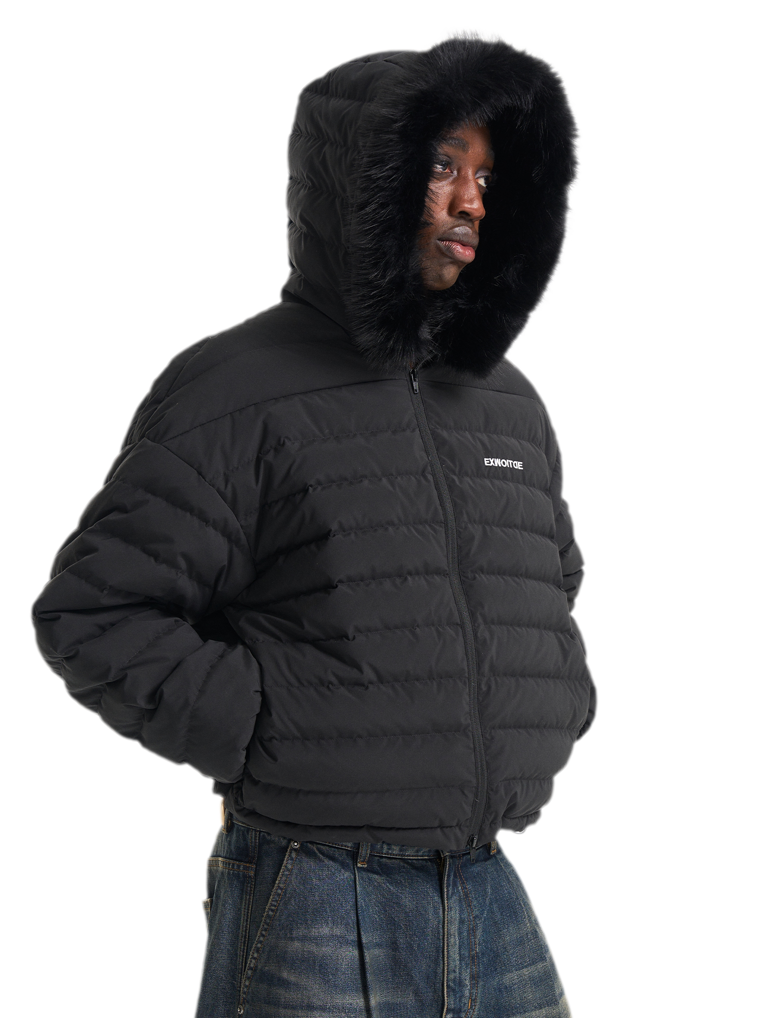 Quilted Boxy Down Jacket